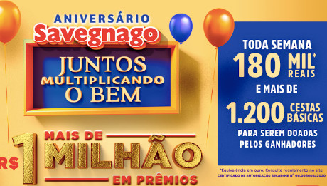 Promoção Aniversário Savegnago