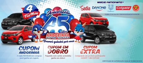 Promoção Andorinha 45 Anos Voamos Guiados Por Você