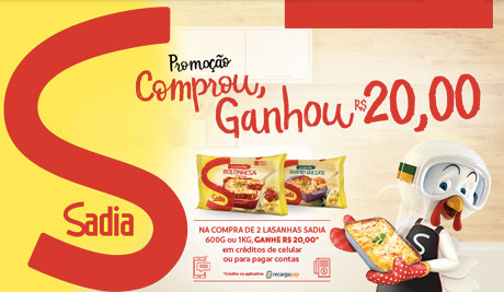 Promoção Sadia Comprou Ganhou