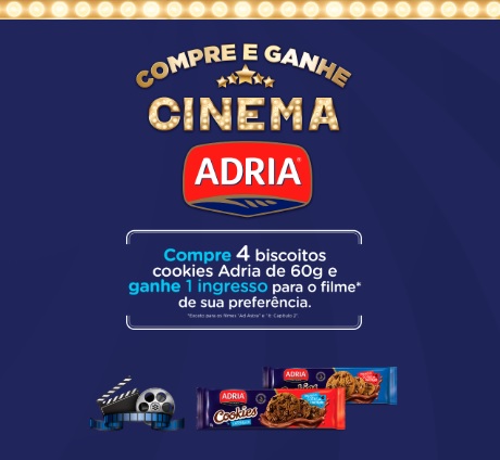 Promoção Adria no Cinema