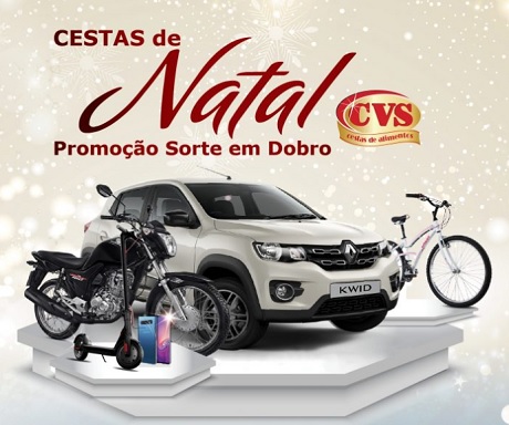Promoção Sorte em Dobro Natal CVS Cestas