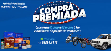 Promoção Sherwin-Williams Compra Premiada