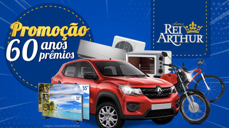 Promoção Arroz Rei Arthur 60 Anos 60 Prêmios