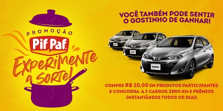 Promoção Experimente A Sorte Pif Paf