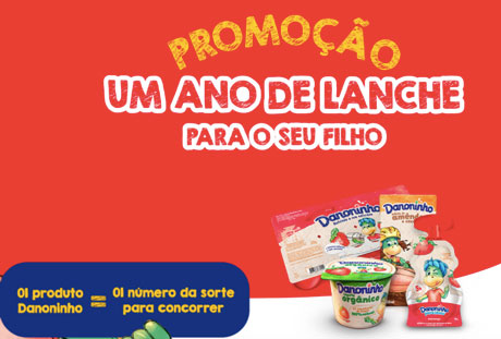 Promoção Danoninho Um ano de lanche para o seu filho