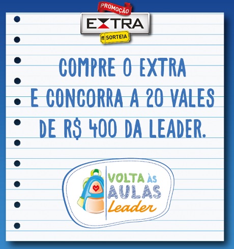 Promoção Extra Sorteia Leader