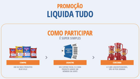 Promoção Blue Ville Liquida Tudo