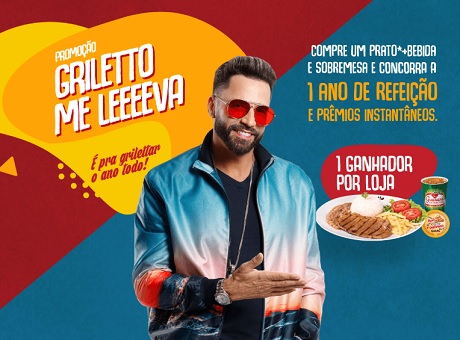 Promoção Griletto Me Leva