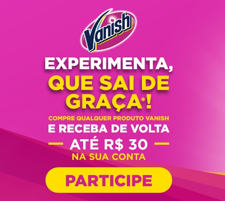 Promoção Vanish Experimenta Que Sai de Graça