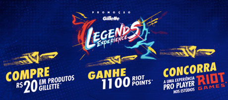 Promoção Gillette Legends Experience