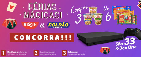 Promoção Férias Mágicas Nissin e Roldão