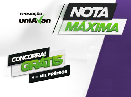Promoção UniAvan Nota Máxima