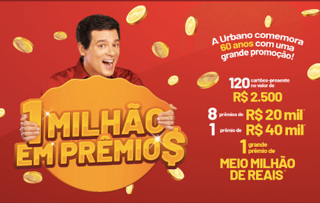 Promoção 1 Milhão em Prêmios Urbano Alimentos