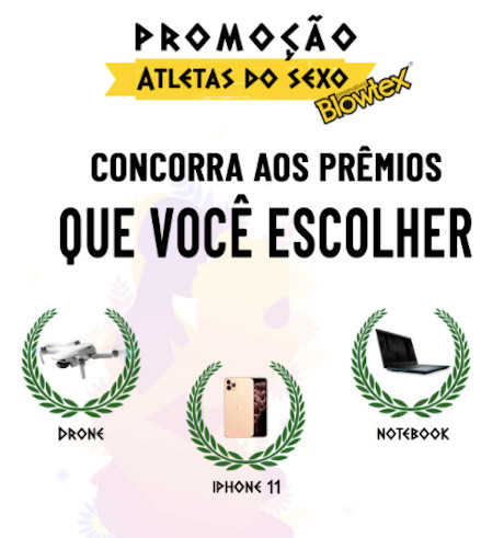 Promoção Blowtex Atletas do Sexo