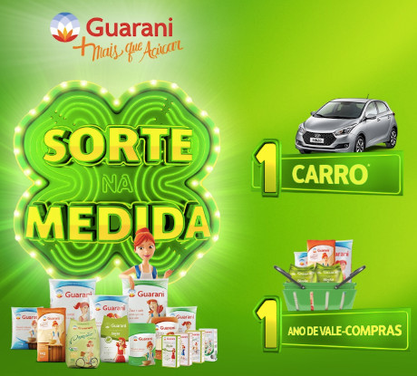 Promoção Açúcar Guarani Sorte na Medida