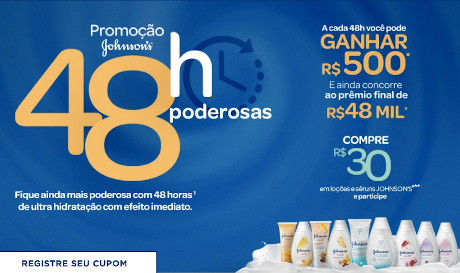 Promoção Johnson’s 48h Poderosas