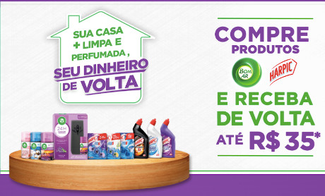 Promoção Sua Casa + Limpa e Perfumada Seu Dinheiro de Volta