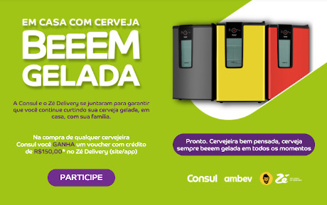 Promoção Em Casa com Cerveja Bem Gelada Consul