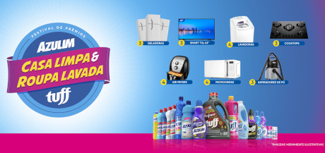 Promoção Azulim Tuff Casa Limpa e Roupa Lavada
