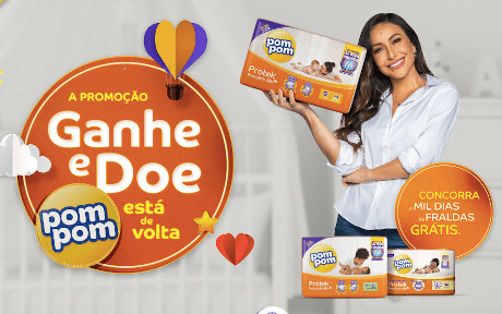Promoção Pompom Ganhe e Doe 2021