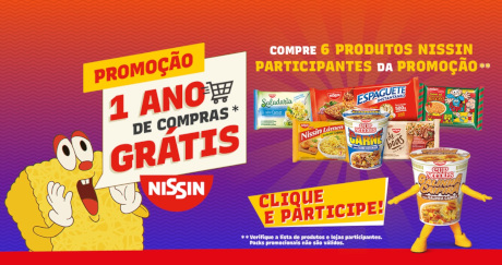 Promoção Nissin 1 Ano de Compras Grátis