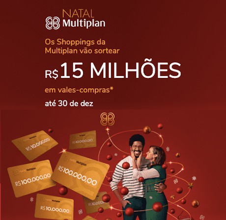 Promoção Natal Multiplan 15 Milhões em Prêmios