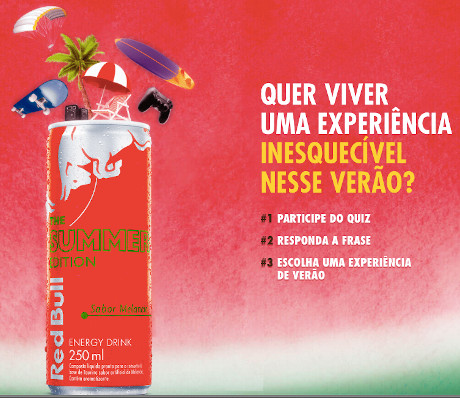 Promoção Red Bull Summer Edition
