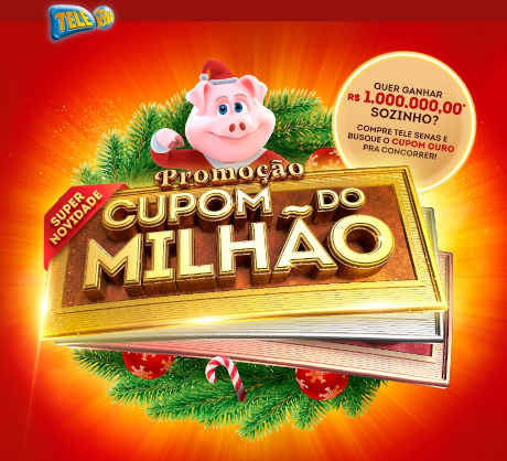 Promoção Tele Sena Cupom do Milhão