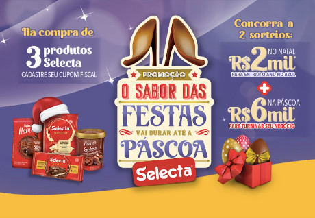Promoção Selecta O Sabor das Festas Vai Durar até a Páscoa