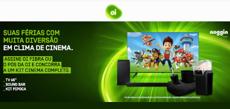 Promoção Oi Cinema Na Sua Casa