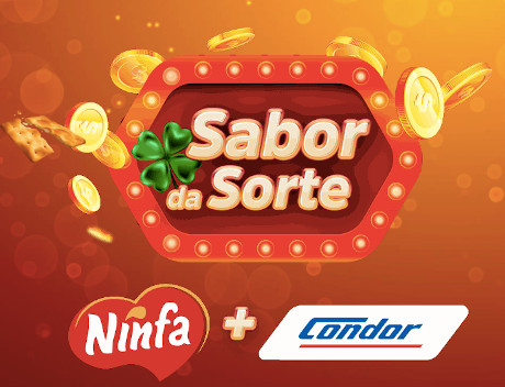 Promoção Condor e Ninfa Sabor da Sorte