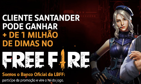 Promoção Santander + Free Fire