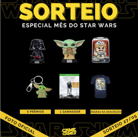 Promoção Sorteio Especial do Mês do Star Wars