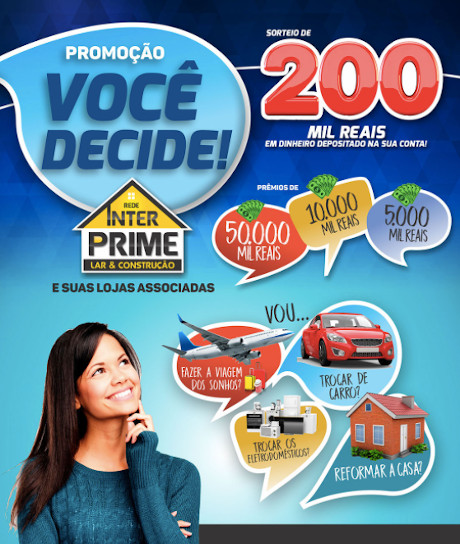 Promoção Você Decide Rede Inter Prime