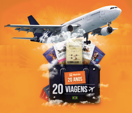 Promoção Nutrire 20 anos 20 Viagens