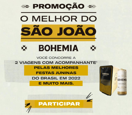 Promoção Bohemia O Melhor do São João