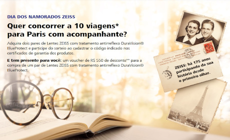 Promoção Dia dos Namorados Zeiss