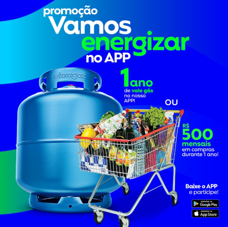 Promoção Ultragaz Vamos Energizar no App