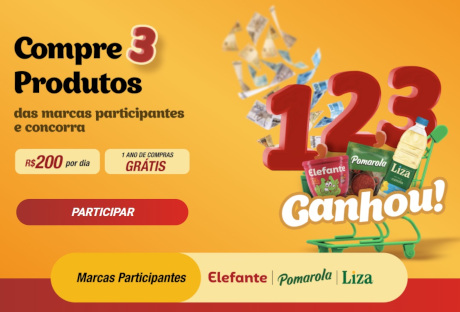 Promoção 1,2,3, Liza, Elefante e Pomarola