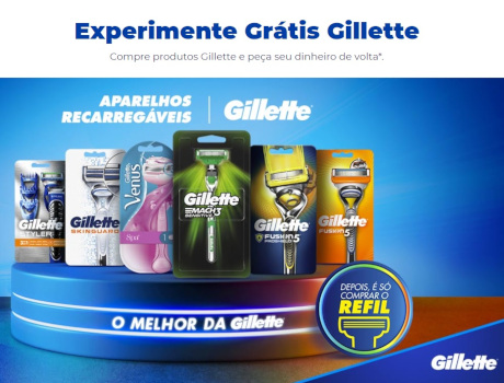 Promoção Experimente Grátis Gillette