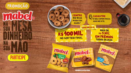 Promoção Mabel Na sua Mesa, Dinheiro na sua Mão