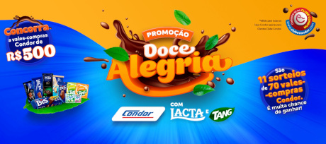 Promoção Doce Alegria com Mondelez e Condor