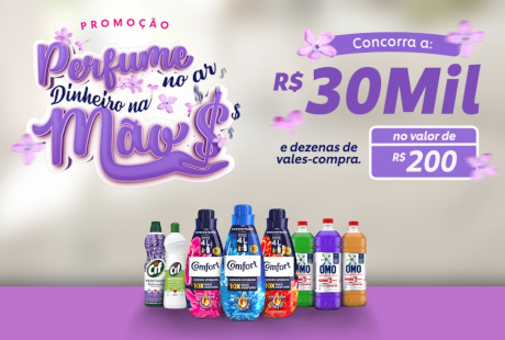 Promoção Perfume no Ar Dinheiro na Mão