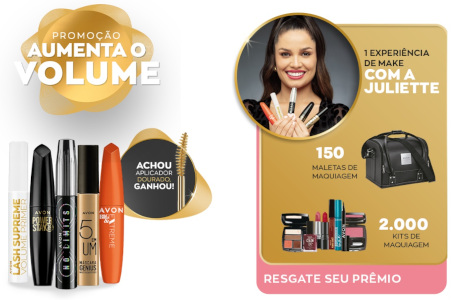 Promoção Avon Aumenta o Volume