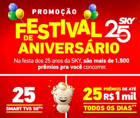 Promoção SKY Festival de Aniversário