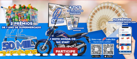 Promoção Show de Prêmios Cojiba Supermercados
