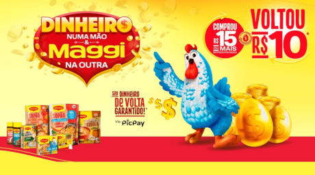 Promoção Dinheiro numa Mão e Maggi na Outra