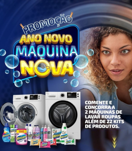 Promoção Minuano Ano Novo Máquina Nova