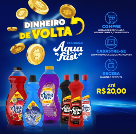 Promoção Aquafast Sua Casa Limpa de Graça