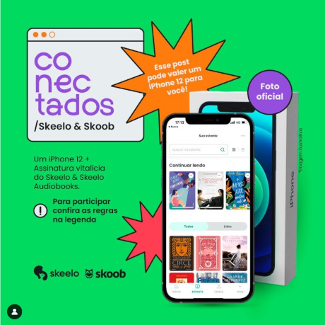 Promoção Skeelo e Skoob Conectados